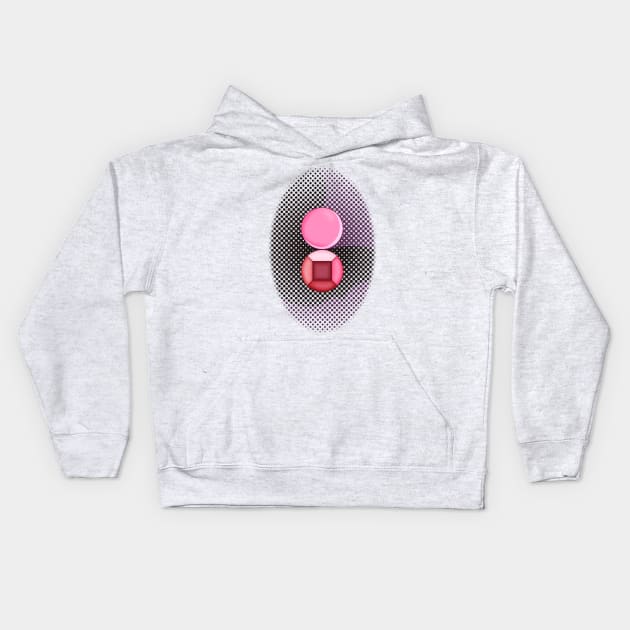 Rhodonite Gems Kids Hoodie by Blackmoonrose13